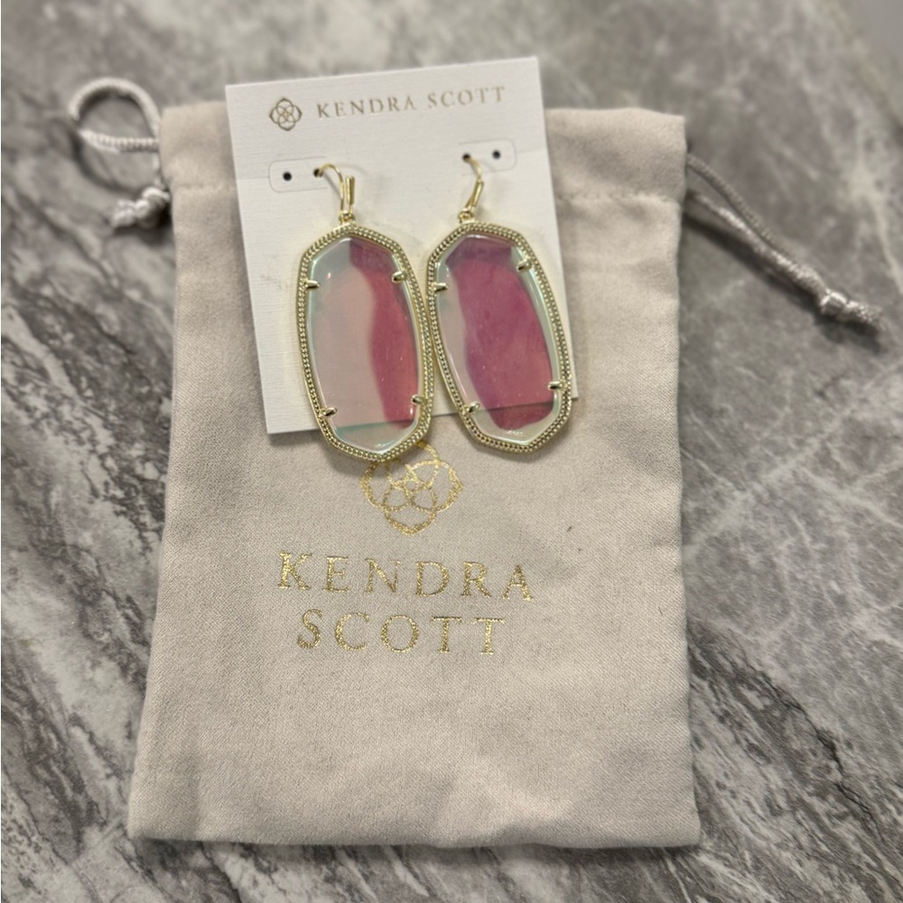 Kendra Scott clear iridescent Danielle earrings